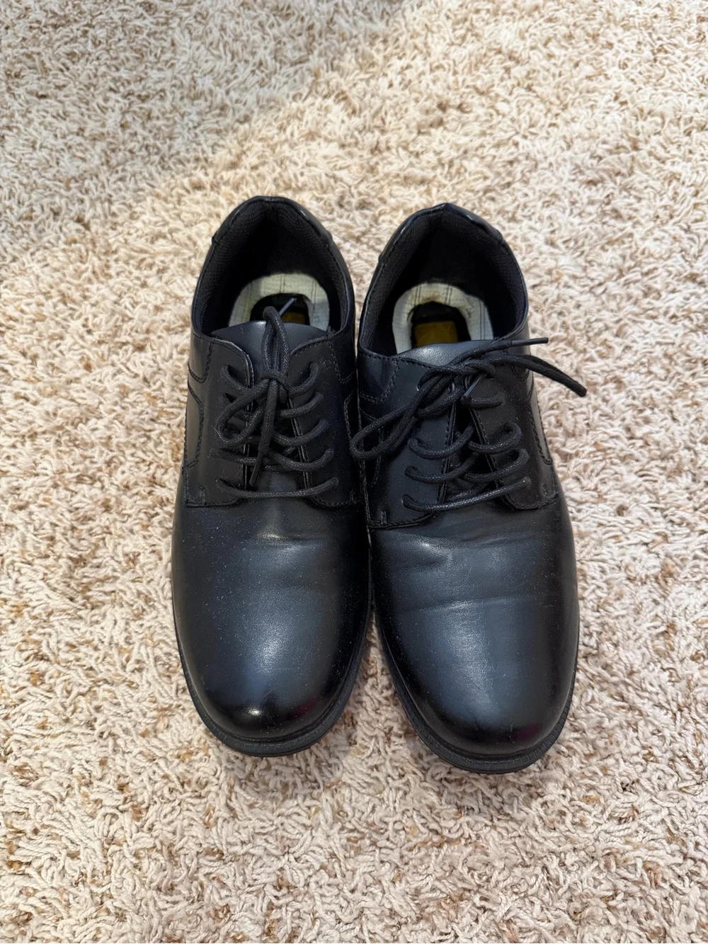 Deer Stags Black Men's Lace-Up Derby Shoes - Classic Work Dress